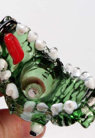 Glass Bowl Crocodile - Green - 18.8mm