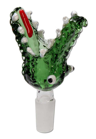Glass Bowl Crocodile - Green - 18.8mm