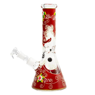 GRACE GLASS - Glowing Beaker Red Bong - 32cm / 18.8mm