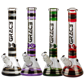 GRACE GLASS - Striped Series - Bong - 32cm / 29.2mm